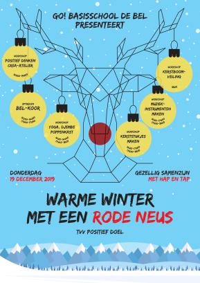 Warme winter met een rode neus